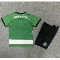 Dětský fotbalový dres Sporting CP 2023-24 Domácí Krátký Rukáv (+ trenýrky)